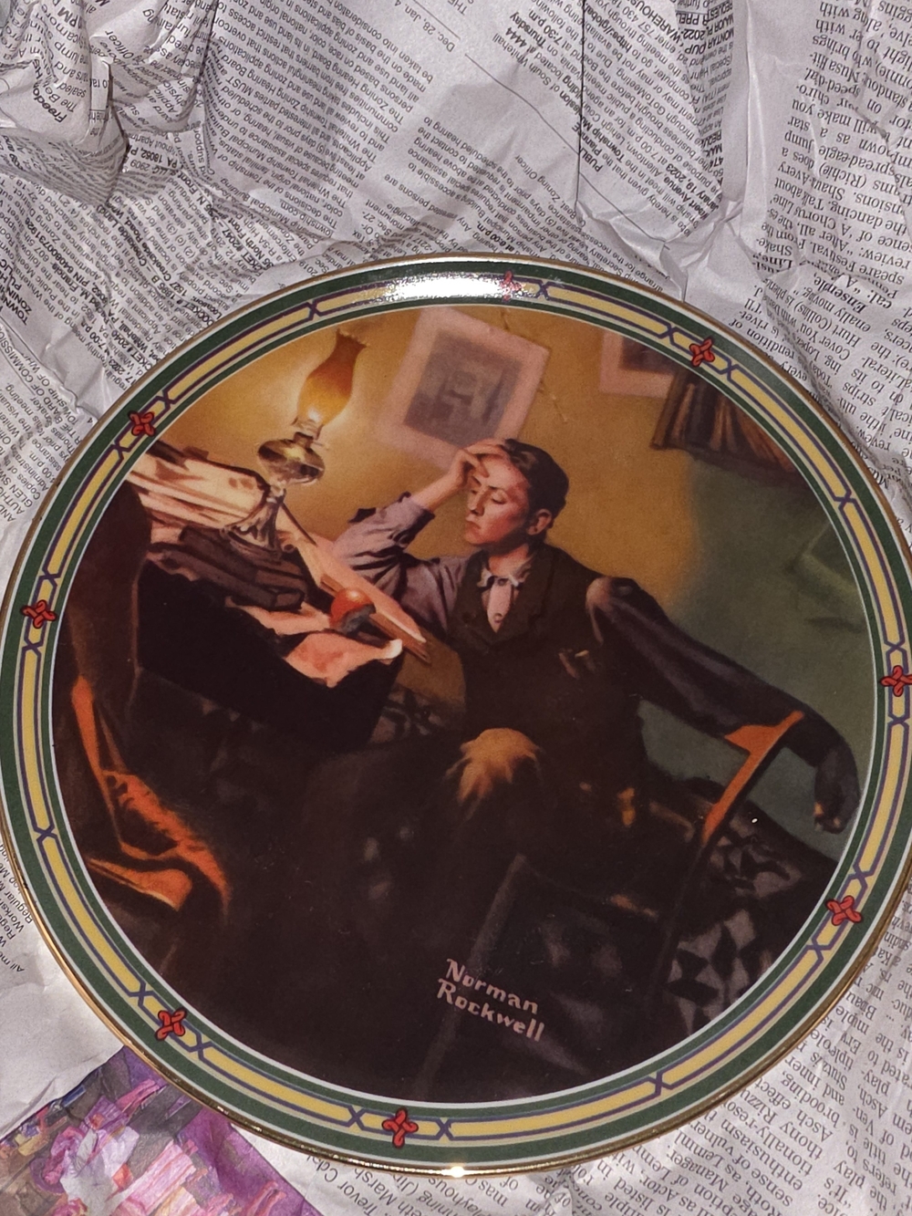 Norman Rockwell Decorative Plate — 10 Plates